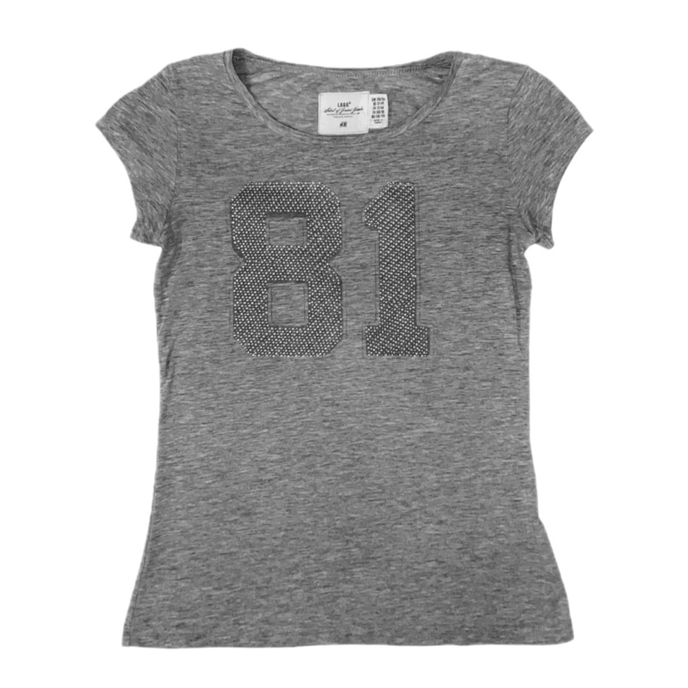 Women’s H&M T-shirt with cute rhinestone embroidering size small